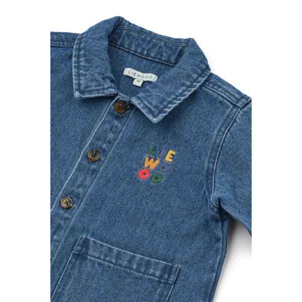 Kids Denim Jacket – Kinsley Embroidered | Liewood - Image 3