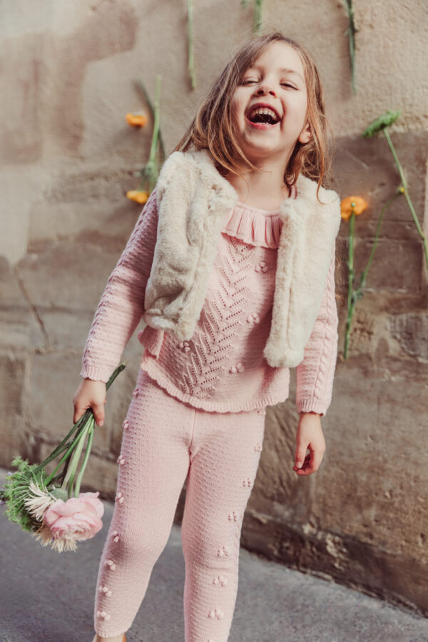 Pullover Evina Blush - Louise Misha, Knit with Collar - Image 11