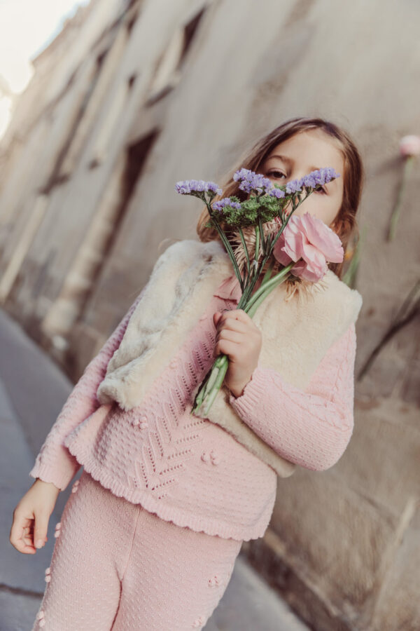Pullover Evina Blush - Louise Misha, Knit with Collar - Image 8