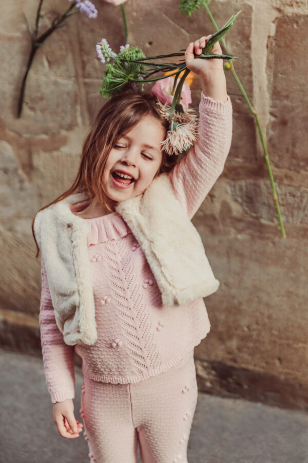 Pullover Evina Blush - Louise Misha, Knit with Collar - Image 10