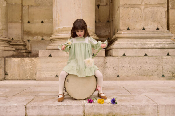 Dress Laureline, Almond – Louise Misha - Image 3
