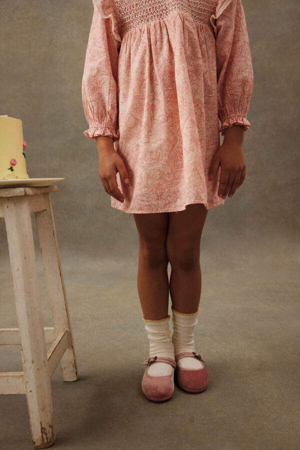 Dress Sara Lou Pink Mountain Avens – Louise Misha - Image 3