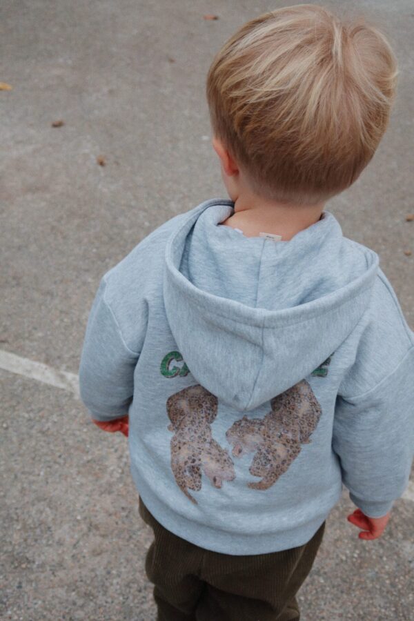 Sweat Zip Hood Lou Leopard – Konges Slojd - Image 2