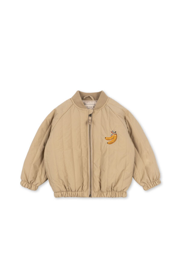 Juno Bomber Jacket - Konges Slojd "You and I Will Never Split" Travertine Banana - Image 6