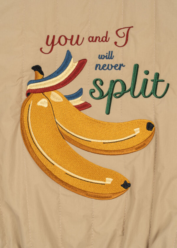 Juno Bomber Jacket - Konges Slojd "You and I Will Never Split" Travertine Banana - Image 7