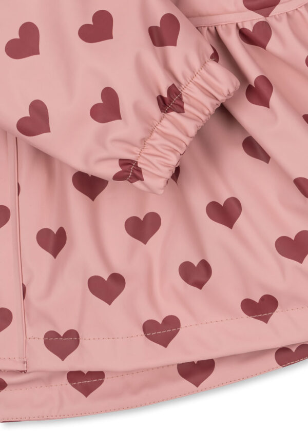 Rainy Palme Set, Waterproof Fleece-Lined Rainwear, Amour Pink - Konges Slojd - Image 9
