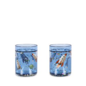 Glitter Cups Blue Outer Space