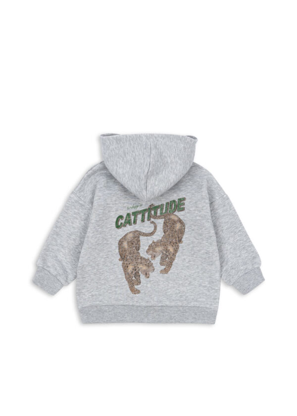 Sweat Zip Hood Lou Leopard – Konges Slojd - Image 3