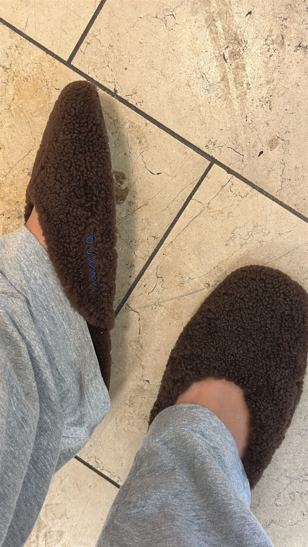 Mama Sweet Mama Wool Slippers Brown - Image 6