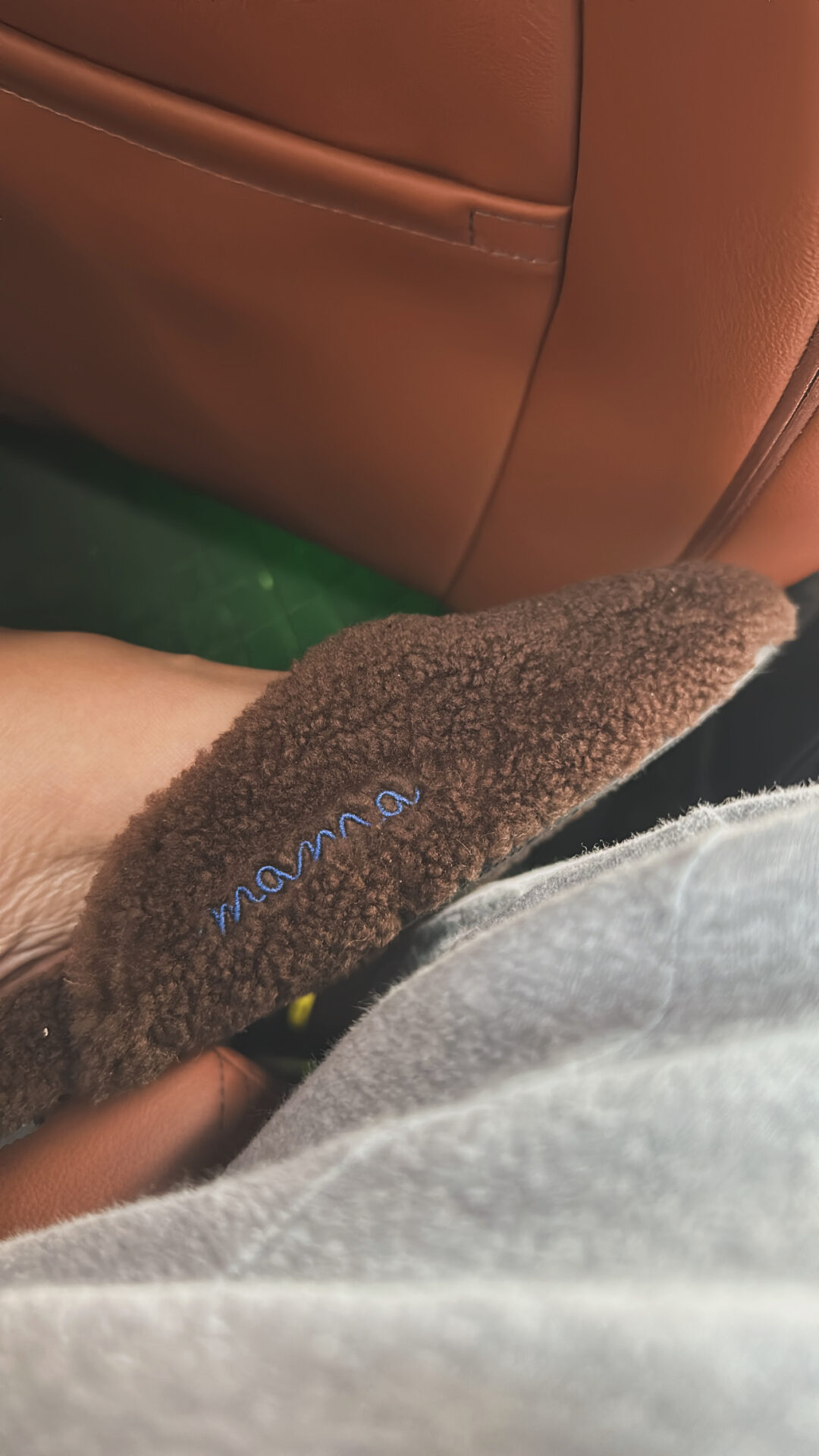 Mama Sweet Mama Wool Slippers Brown - Image 2