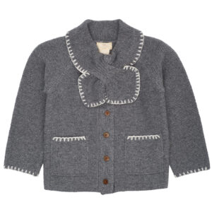 Lambswool Cardigan with Collar