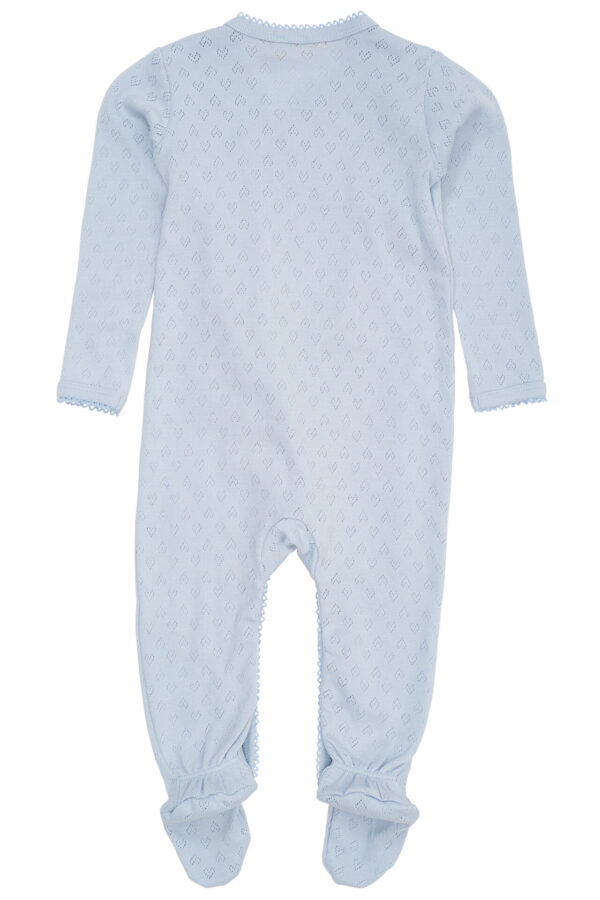 Pointelle Cross-over Full Body, Dusty Blue - Copenhagen Colors - Image 2
