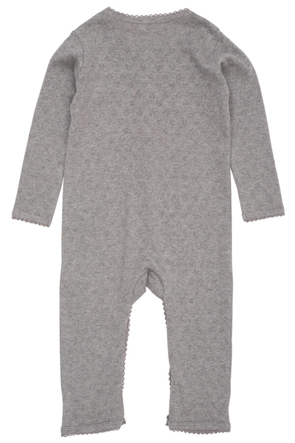 Pointelle Heart Full Body, Grey - Copenhagen Colors - Image 2