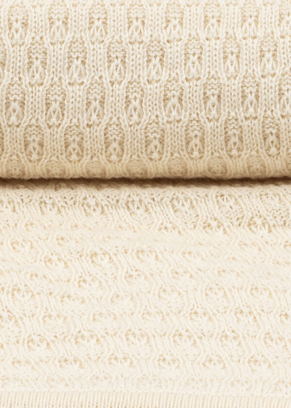 Venti Pointelle Blanket, Antique White - Fanga Fontana, Konges Slojd - Image 7