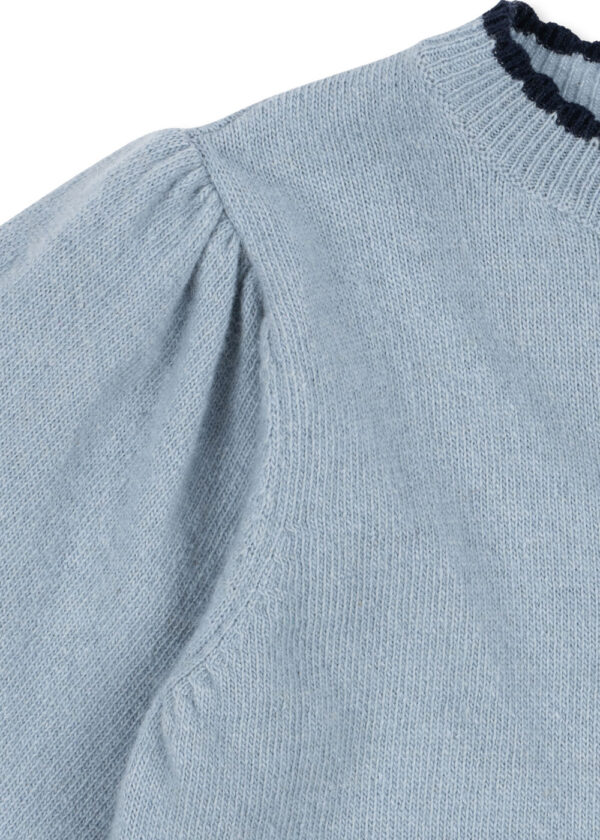 Alexa Knit Cardigan, Blue Frog Cherry - Konges Slojd - Image 4