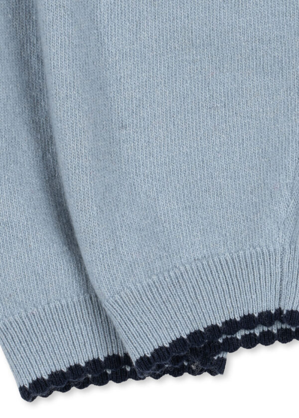 Alexa Knit Pant, Blue Fog Cherry - Konges Slojd - Image 4