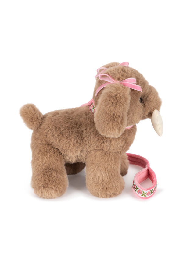 Maude Puppy, Soft Plush Toy with Basket - Konges Slojd - Image 10
