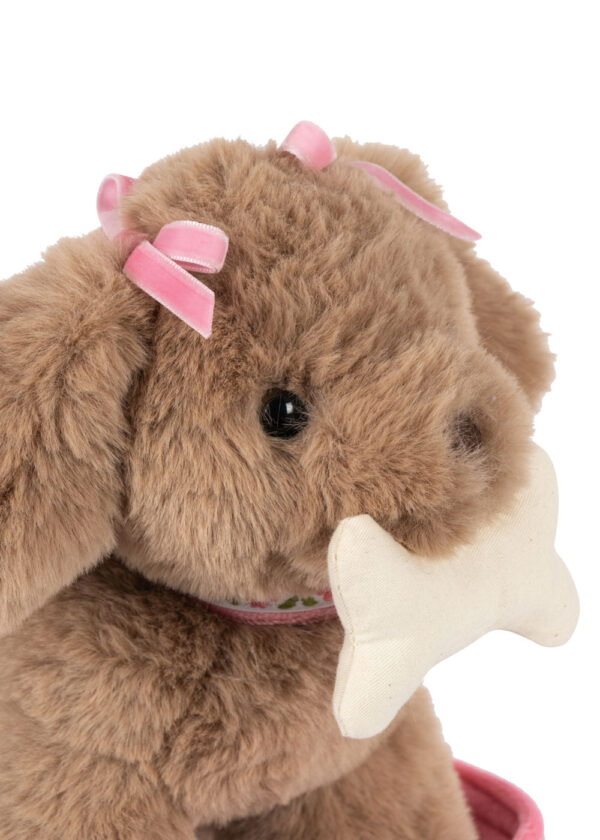 Maude Puppy, Soft Plush Toy with Basket - Konges Slojd - Image 11