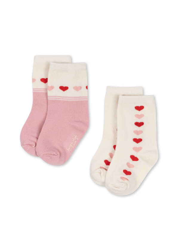 Jacquard Socks Heart