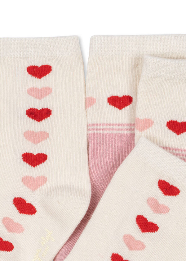 Jacquard Socks Heart 2-Pack – Konges Slojd - Image 2