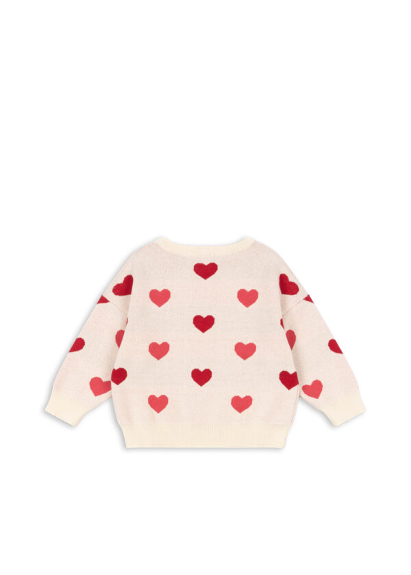 Lapis Knit Pullover, Coeur Colore Duo Pink - Konges Slojd - Image 2