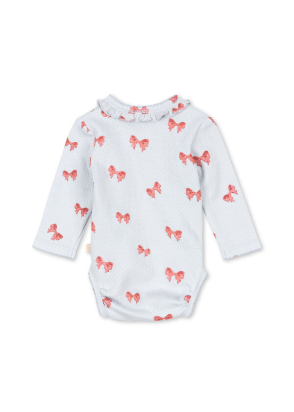 Sui Newborn Frill Body, Rosia Blue Bow – Konges Slojd - Image 2