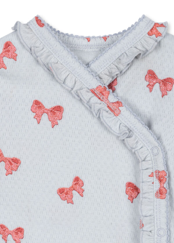 Sui Newborn Frill Body, Rosia Blue Bow – Konges Slojd - Image 3