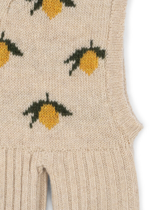Belou Lemon Knit Balaclava, beige – Konges Slojd - Image 2