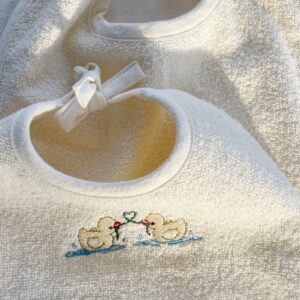 Konges Sløjd Figo terry bibs 2-pack Fanga Fontana Duck made from organic cotton