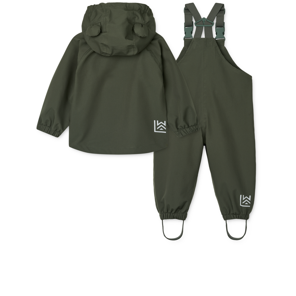 Rainwear Set, Manu, Hunter Green - Liewood - Image 2