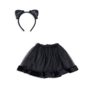 Konges Sløjd Cat Costume with black tulle skirt and headband with cat ears for children 3+
