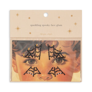 Konges Sløjd black Halloween face jewels for children 3+ made from PET and acrylic