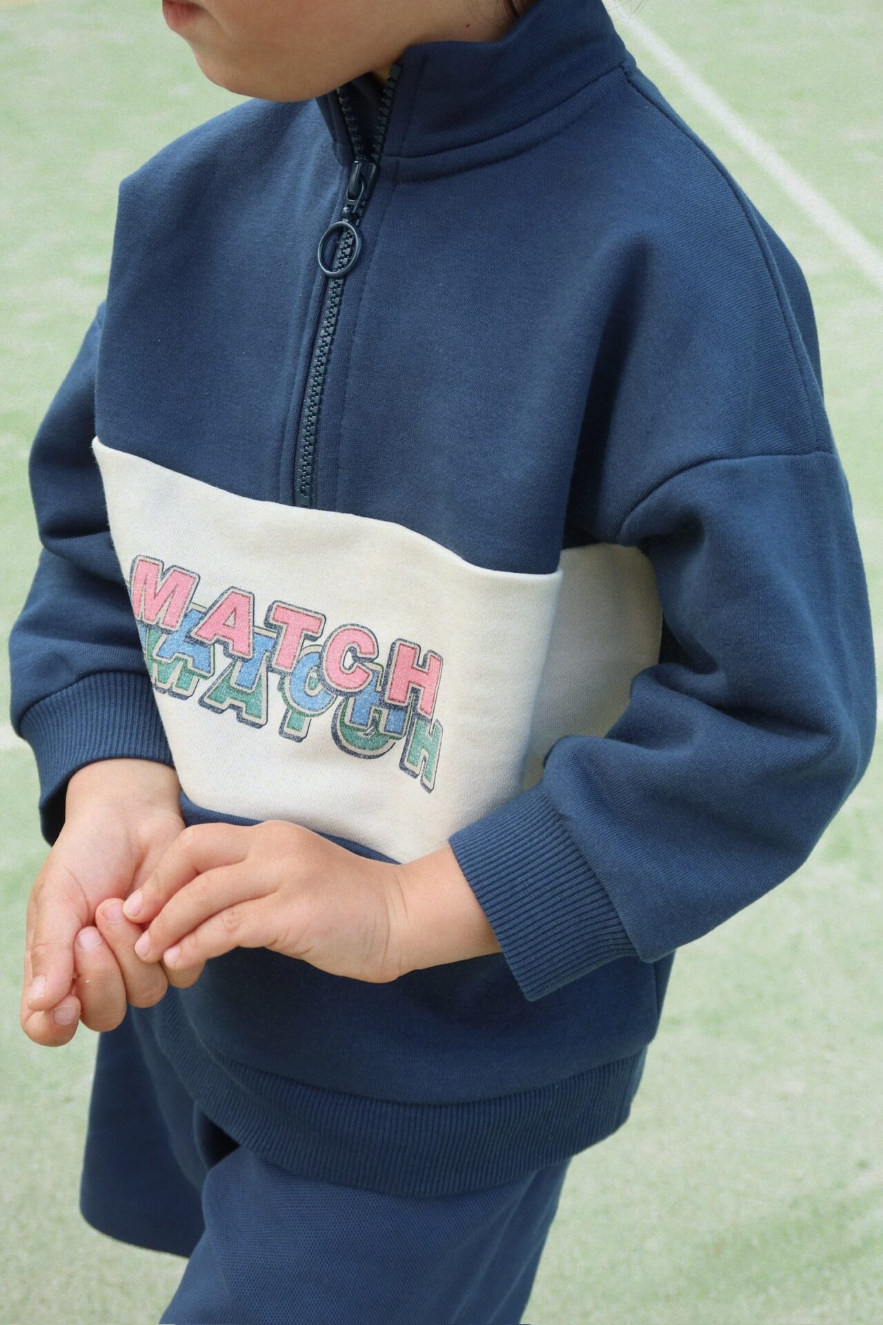 Half Zip Sweatshirt, Match, Spellbound - Konges Slojd - Image 3