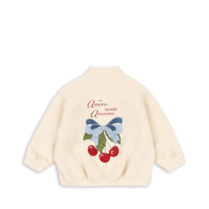 Konges Sløjd Jazz teddy jacket in creme pile fleece