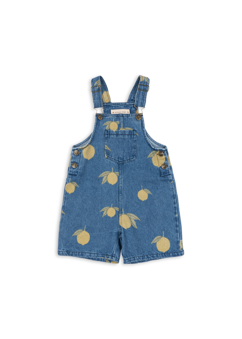 Kids Denim Overalls in Organic Cotton – Magot Lemon - Konges Sløjd - Image 3