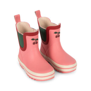 Konges Sløjd Roi Block Rain Boots Peach Blossom waterproof rubber boots for kids