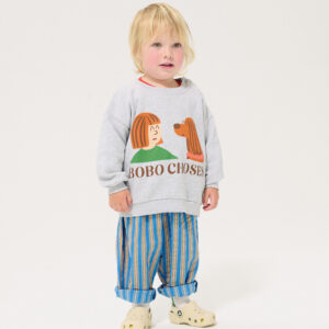 kids organic sweatshirt Bobo Choses Friends In A Pickle grey