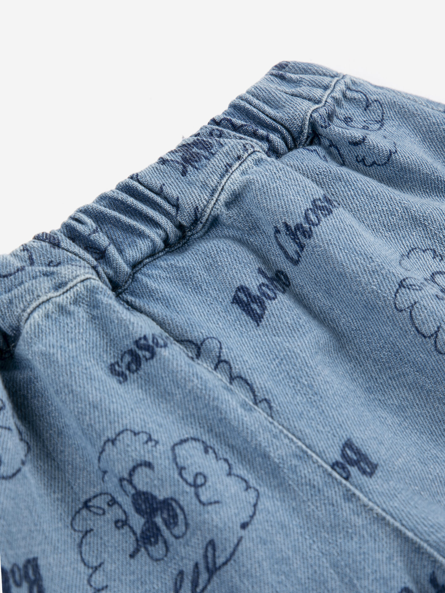 Pickles The Dog Denim Pants, Prussian Blue - Bobo choses - Image 6