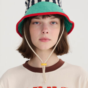 Color Block Cotton Hat Bobo Choses adult multicolor striped recycled cotton 58 cm