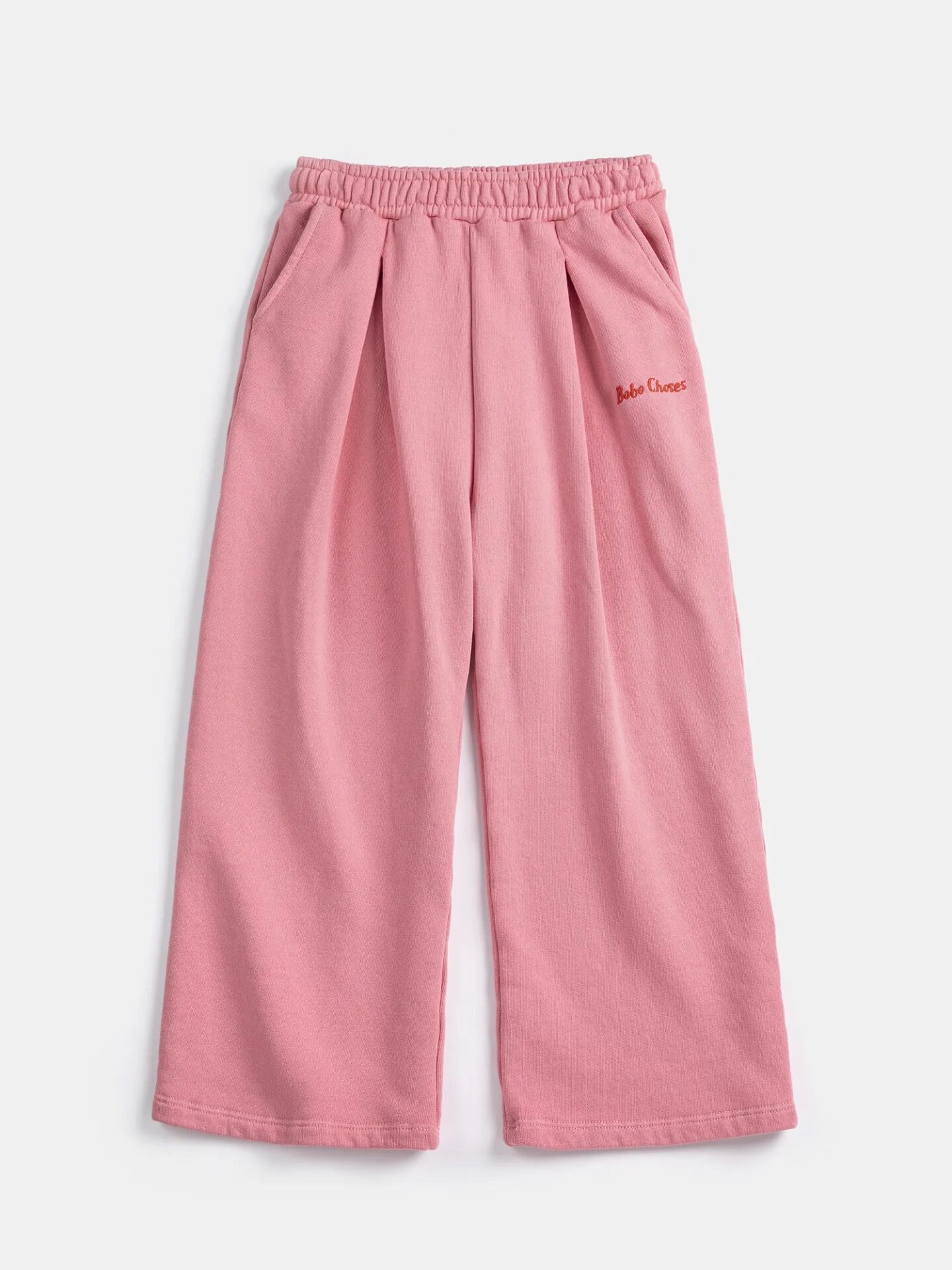 straight jogging pants pink by bobo choses