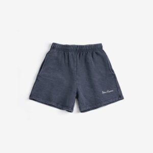 Bobo Choses navy blue bermuda shorts organic cotton relaxed fit
