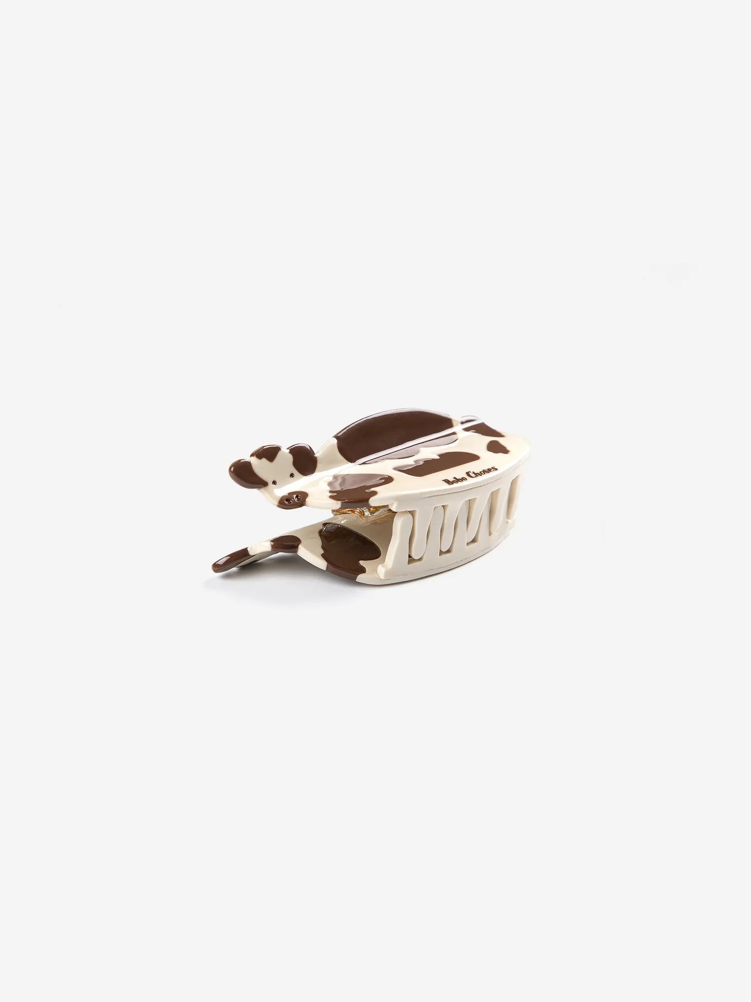 Bobo Choses Farm Adventure Claw Clip, Brown Cow - Image 2