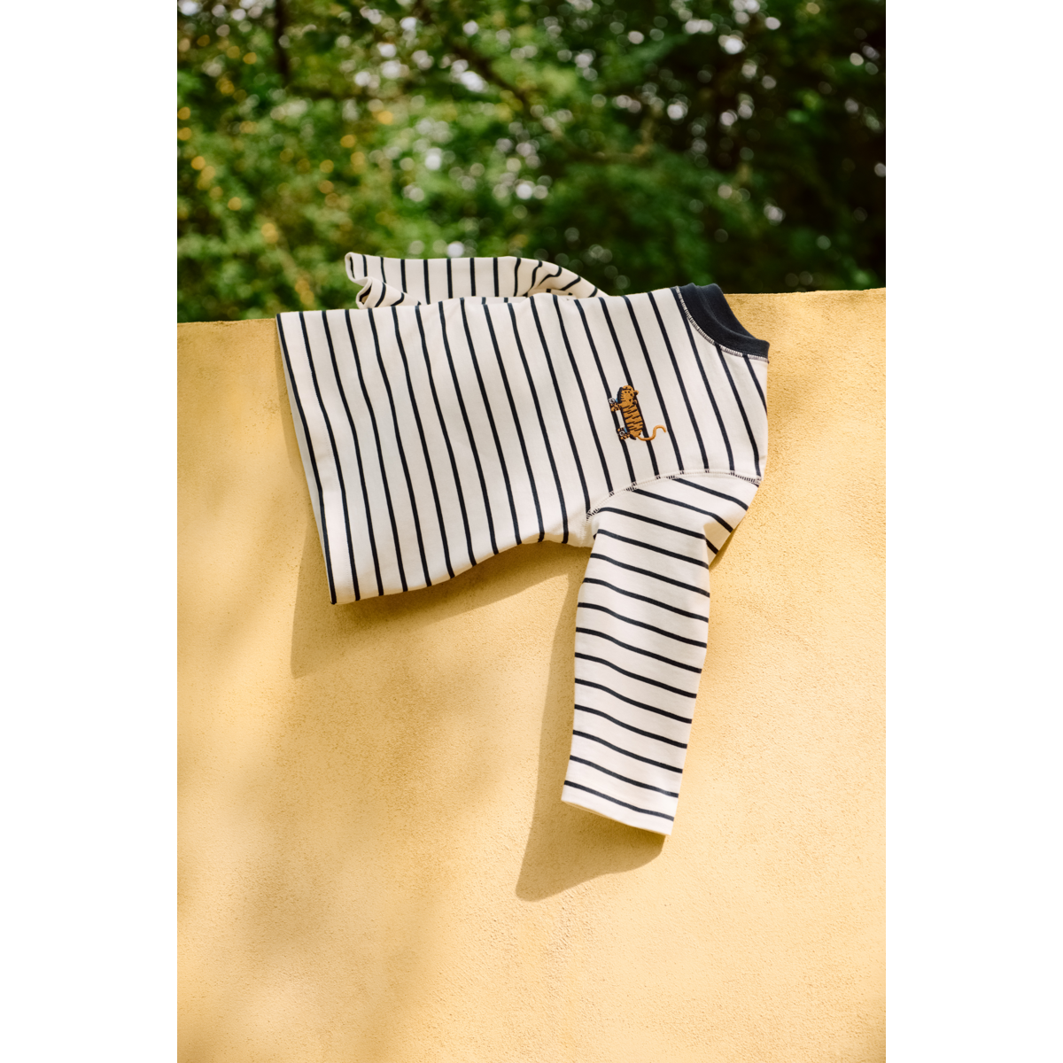 Striped Long Sleeve T-shirt, Classic Navy / Creme – Liewood