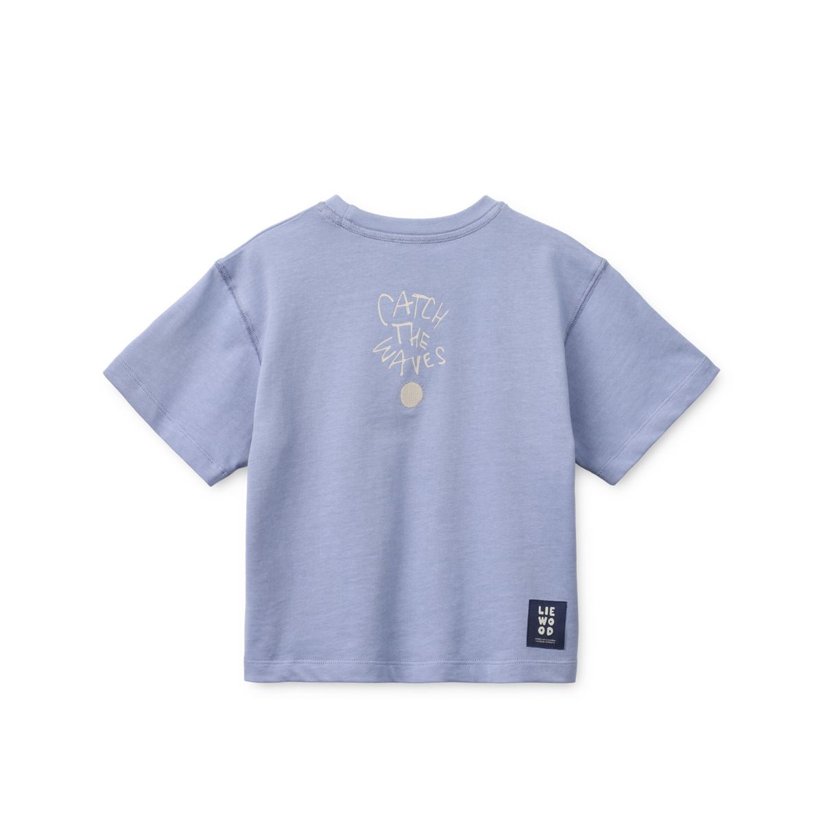 Tyler Placement Ss T-shirt Surf, Dusty Lavender – Liewood - Image 2