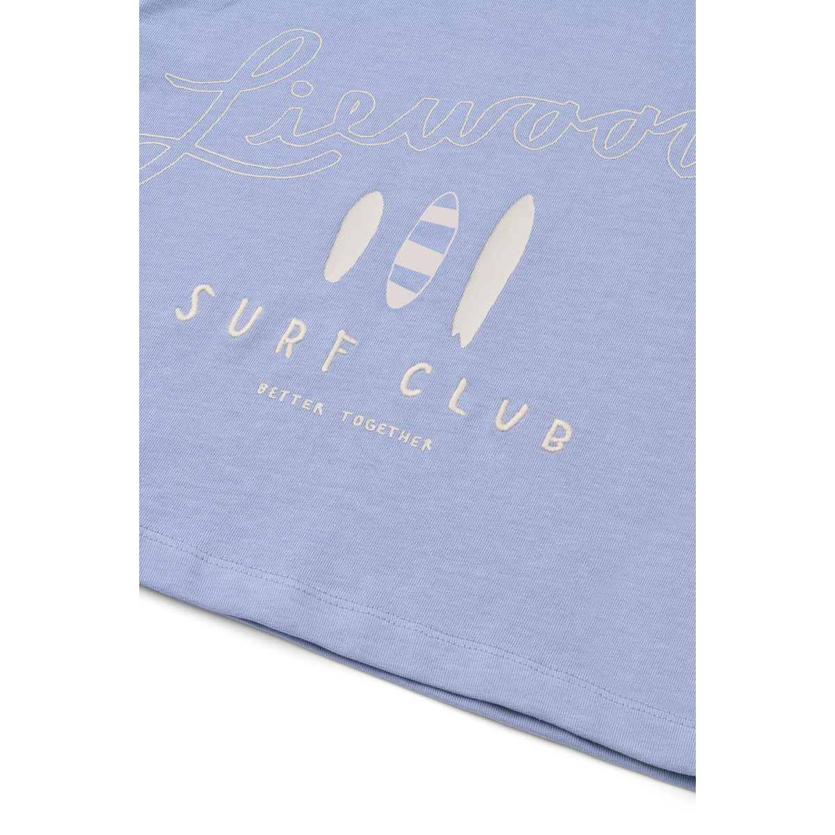 Tyler Placement Ss T-shirt Surf, Dusty Lavender – Liewood - Image 3