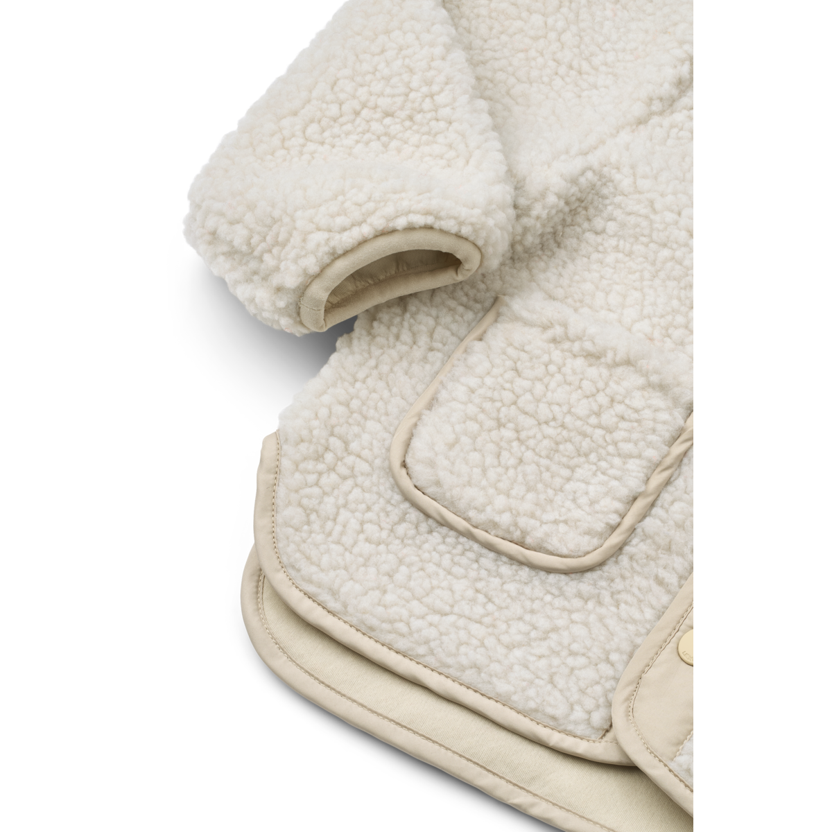 Lora Pile Jacket, Sandy, Panda – Liewood - Image 4