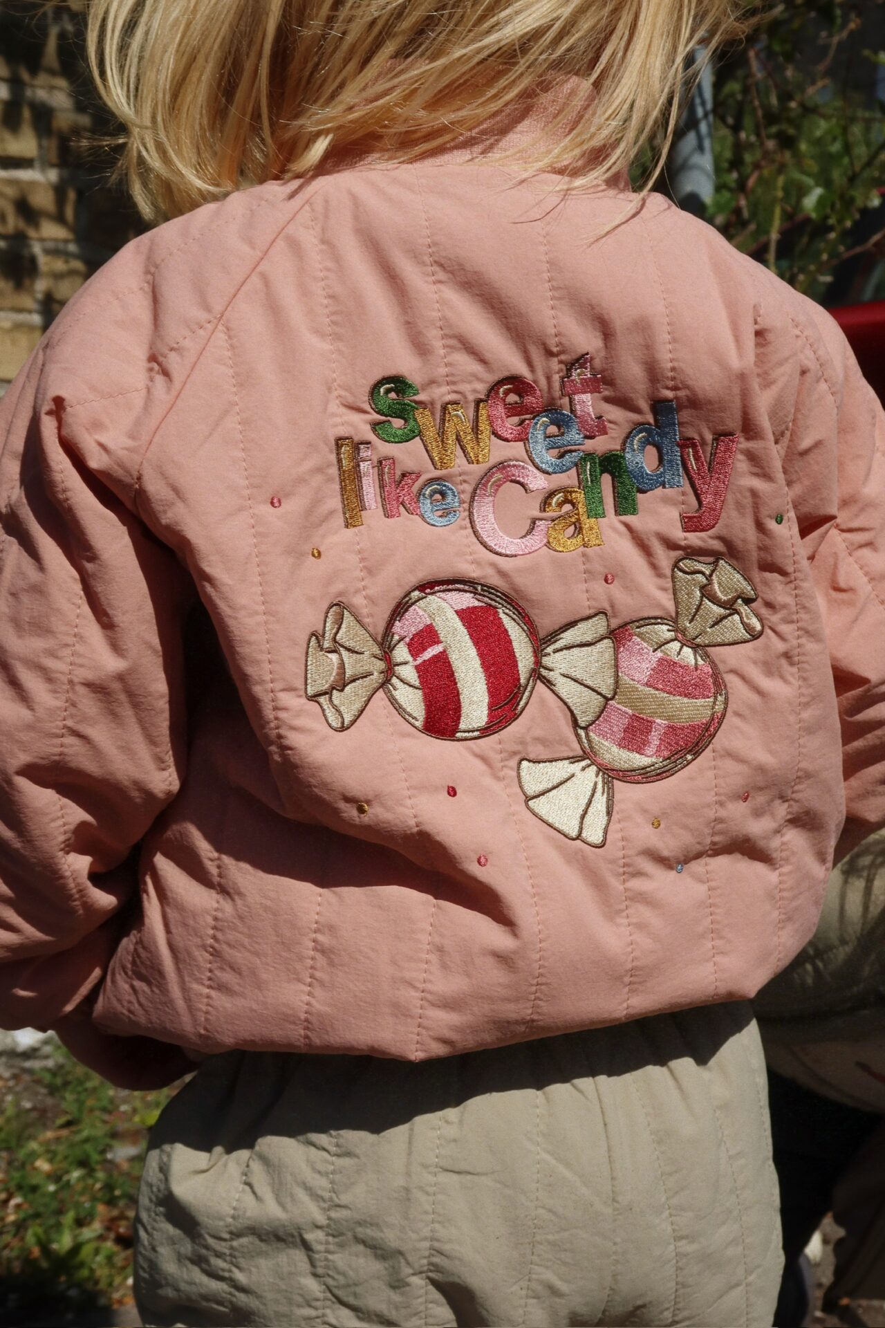 juno bomber jacket sweet like candy cameo brown by konges sløjd