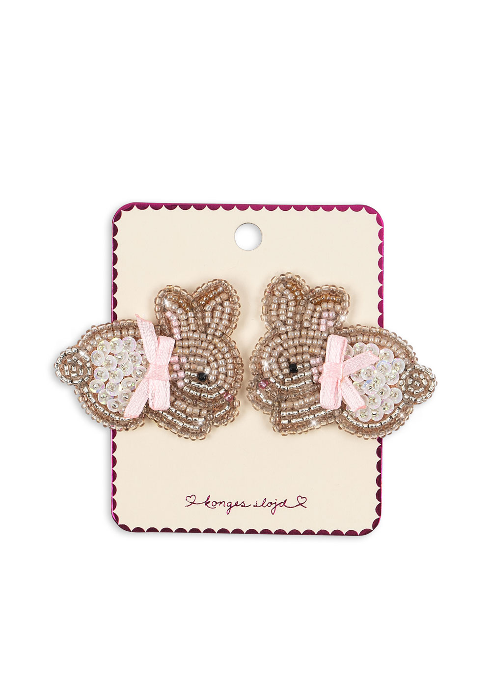 2 Pack Beaded Bunny Hair Clips – Konges Slojd - Image 4