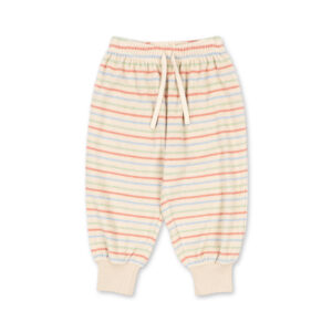 kids organic sweat pants Konges Sløjd Itty Rib cherry confetti stripe