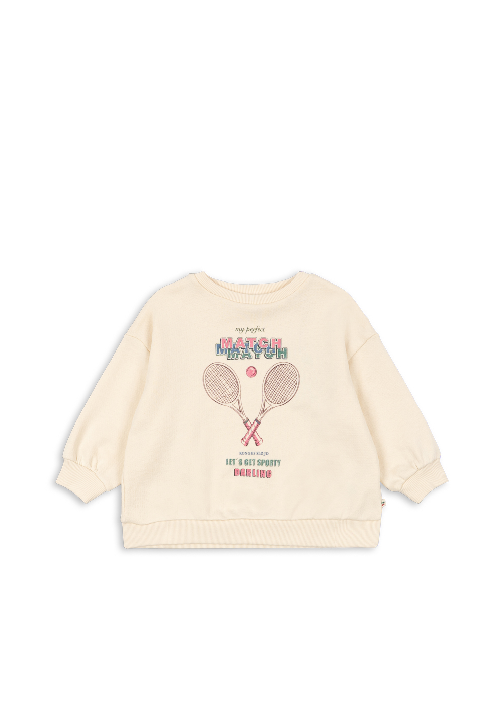 Loupy Lou Sweatshirt, My Perfect Match, Buttercream – Konges slojd - Image 4